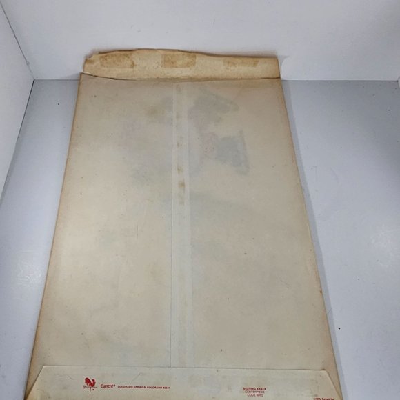 Vintage Current Inc Christmas Centerpiece Skating Santa Holiday Decor 1979 - Picture 7 of 12